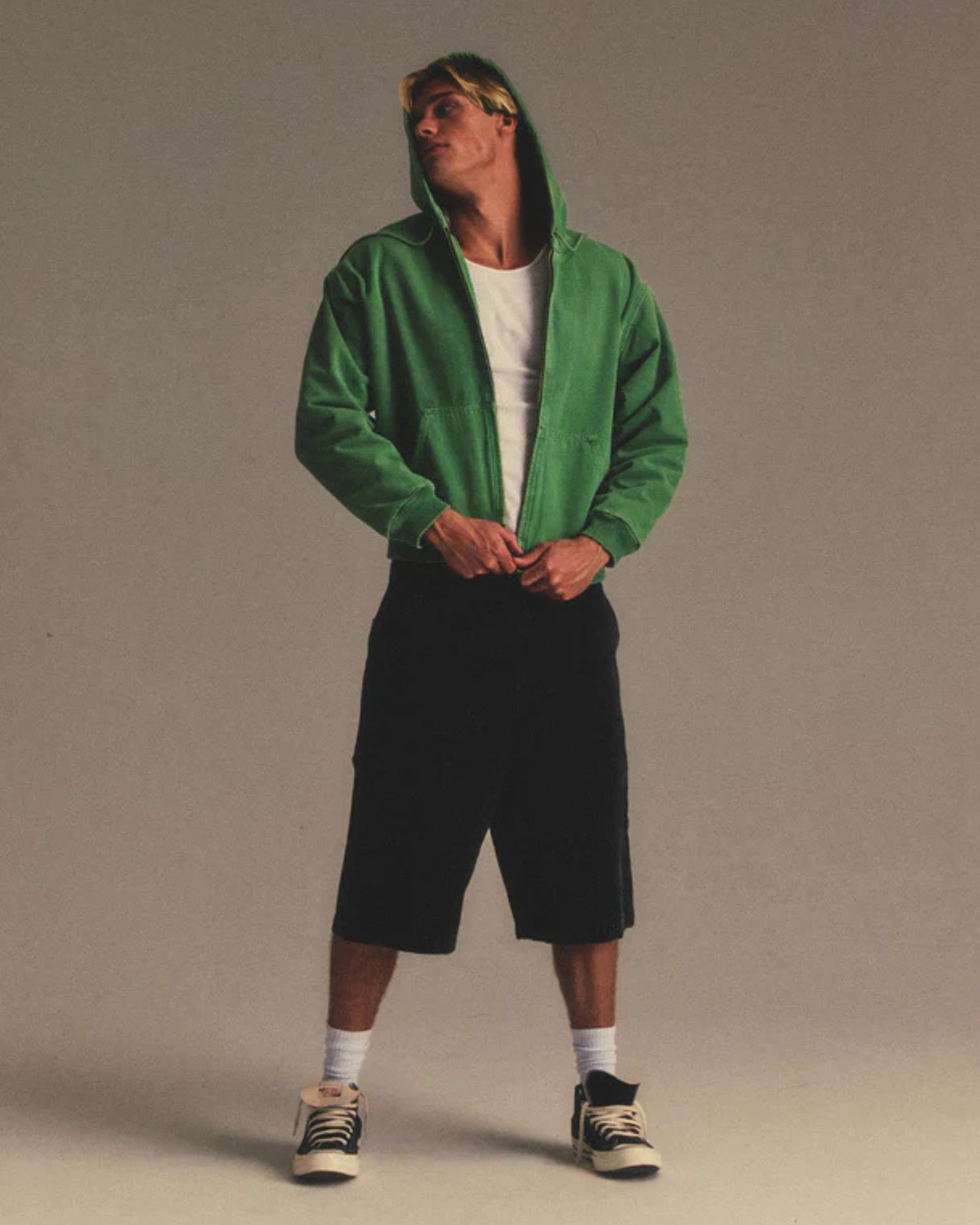 Hooded Petrol Jacket