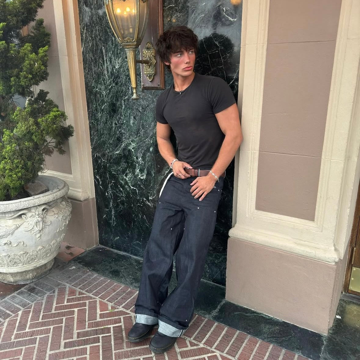 Omega Black Fitted Tee