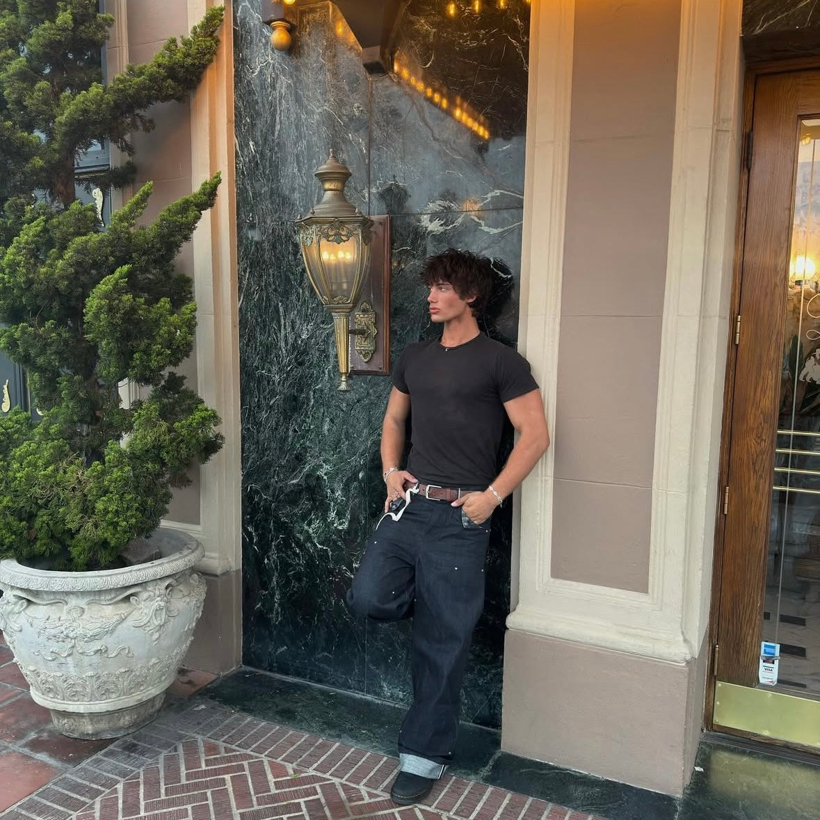 Omega Black Fitted Tee