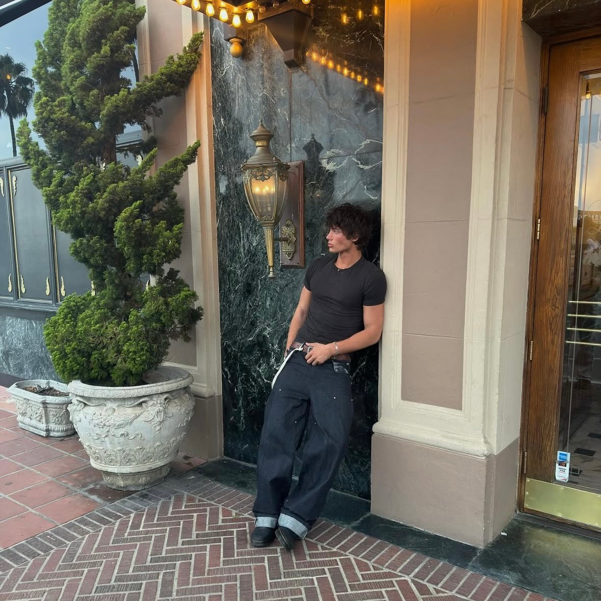 Omega Black Fitted Tee